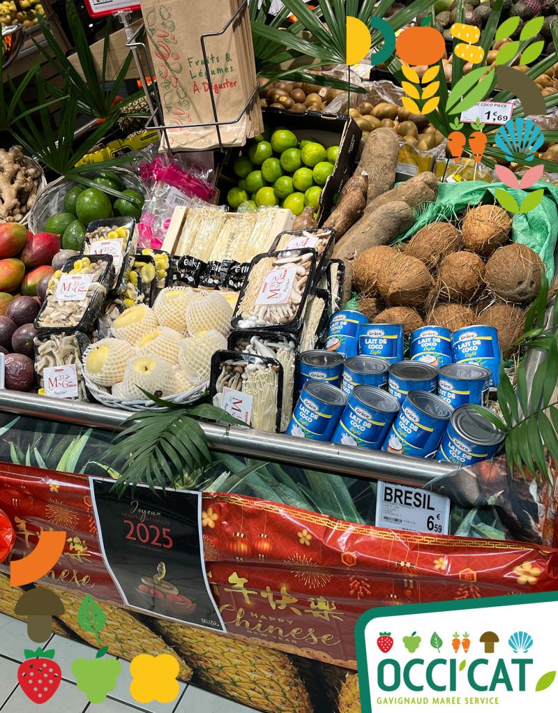 Gavignaud Marée Service au Supermarché de Pollestres pour le Nouvel An Chinois !